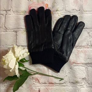 Men’s Fleece Lined Leather Material Gloves